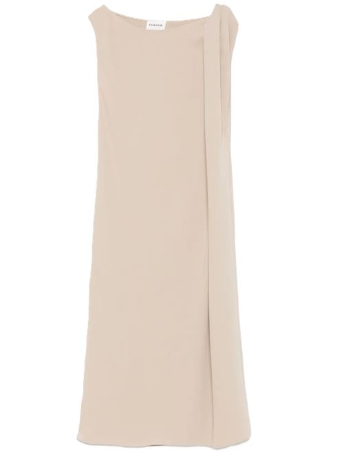 P.A.R.O.S.H. Abito Midi Con Incrocio P.a.r.o.s.h. | D725495panty25 003 SABBIA